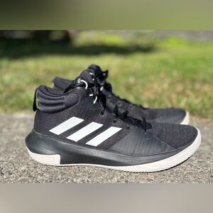 Adidas Pro Elevate Core Black White Men's Basketball Shoes Sz 7.5